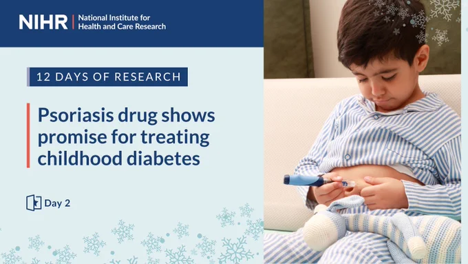12 Days of Research - day 2

Psoriasis drug shows promise for treating childhood diabetes