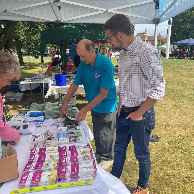 Luke Charters MP at Poppleton Show