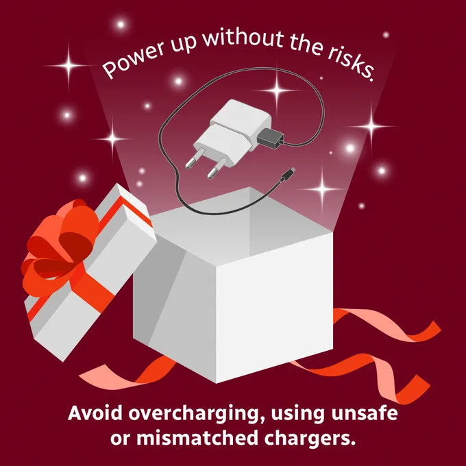 Power up without the risks. Avoid over charging, using unsafe or mismatched chargers. 