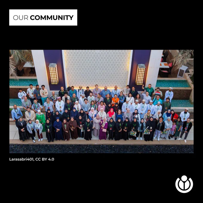 Group photo at WikiArabia 2024 Conference in Muscat, Oman.
