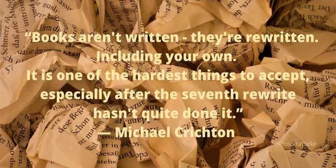 Lots of individual typewritten pages that have been screwed up and thrown away.  