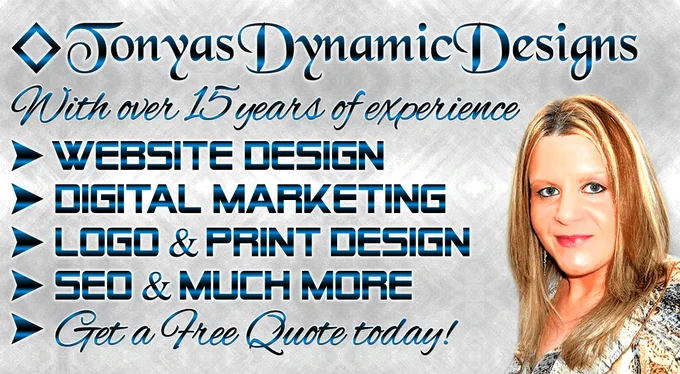 Website Designer Tonya with TonyasDynamicDesigns.com