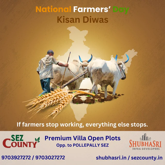 ShubhaSri SEZ County celebrates Kisan Diwas
