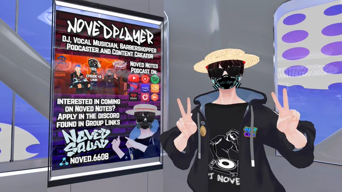 Got featured in the Music Vket 6 Lobby area! :D