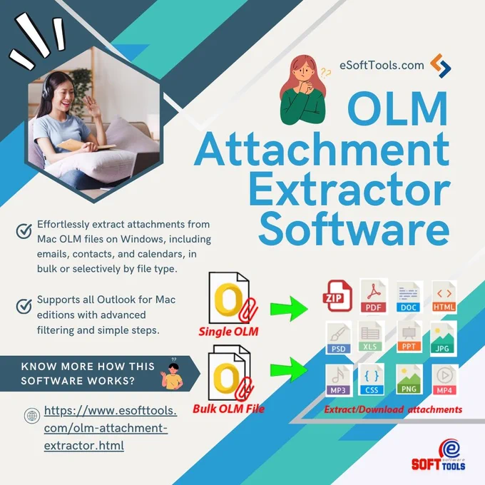 eSoftTools - OLM Attachment Extractor Software
#olmattachmentsextractor #extractolmattachments #extractattachmentsfromolm 