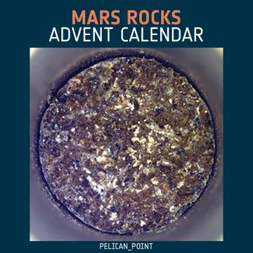 Immagine di Pelican Point, giorno 22 del calendario dell'avvento delle rocce di Marte e ventiduesimo campione raccolto dal rover Perseverance su Marte.