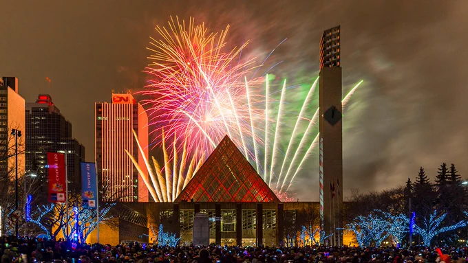Fireworks over City Hall 