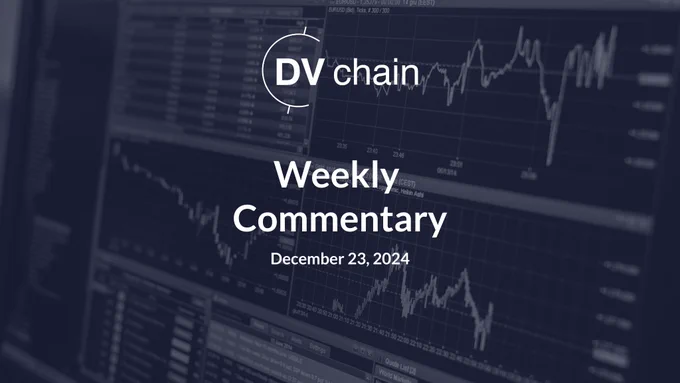 💡 Welcome back to DV Chain's Weekly Market Commentary! Last week, #crypto markets faced a sharp selloff alongside equities following the Fed's hawkish 25 bps rate cut. Despite the downturn, #BTC and #ETH saw net inflows of $449M and $63M, respectively, while #MicroStrategy added another 5,262 BTC to its holdings. As we approach the holiday week, thinner #liquidity may lead to increased market #volatility. 