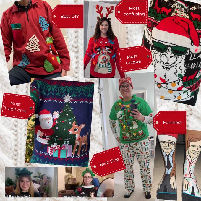 KarmaCheck's holiday sweater contest winners