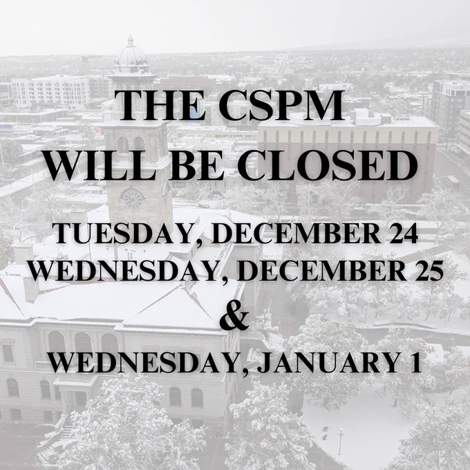 CSPM holiday closure notice