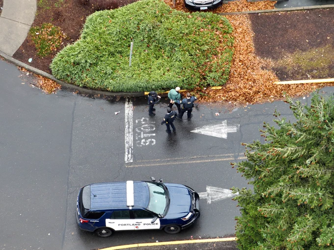 UAS footage of arrest