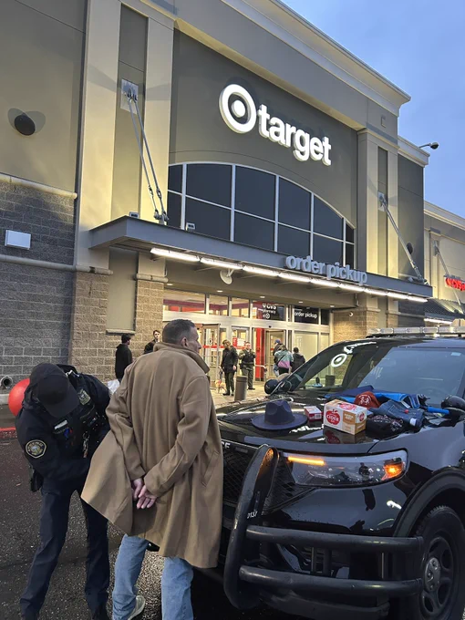 Arrest in front of Target