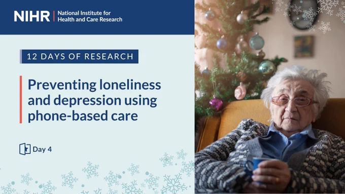 12 days of research

Preventing loneliness and depression using phone-based care