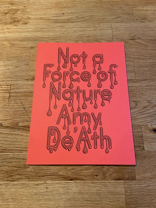 Amy De’Ath, Not a Force of Nature