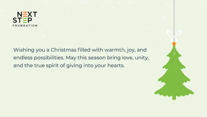 A simple Christmas themed creative.