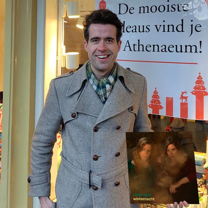 Thomas Heerma van Voss voor Athenaeum Boekhandel Spui met de plaat van Clean Pete: Winternacht