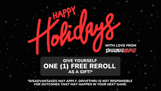 Happy Holidays from DriveThruRPG