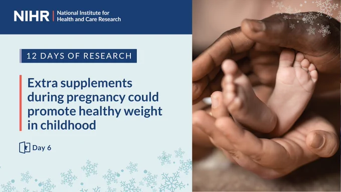 12 Days of Research
Extra Supplements during pregnancy could promote healthy weight in childhood
Day 6