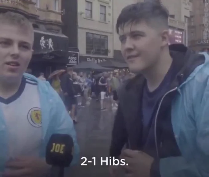 2-1 Hibs.