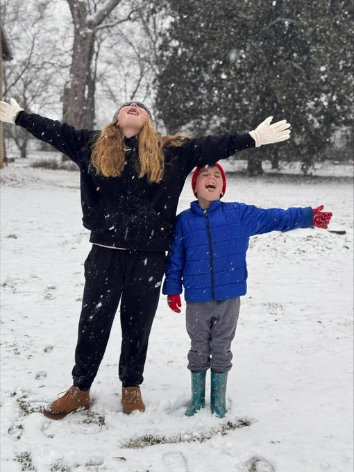 BCSS Students enjoying snow