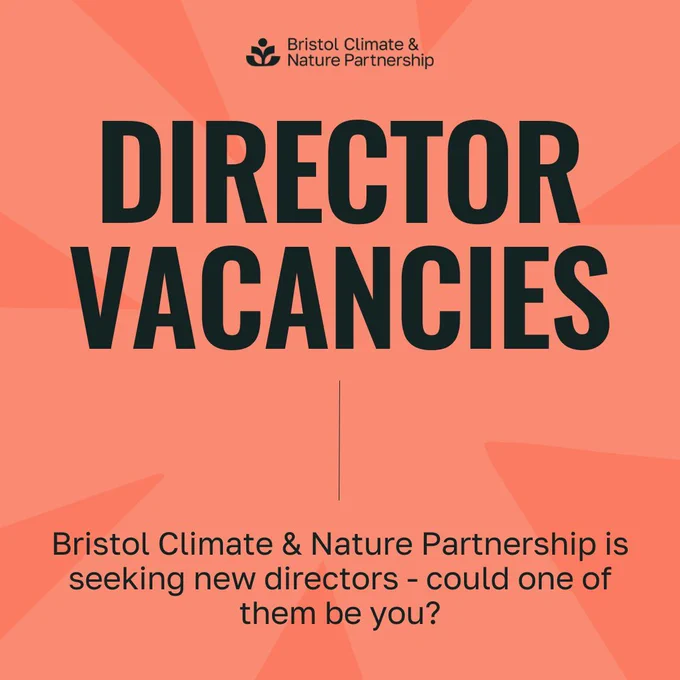 Director vacancies. Bristol Climate & Nature Partnership is seeking new directors - could one of them be you?