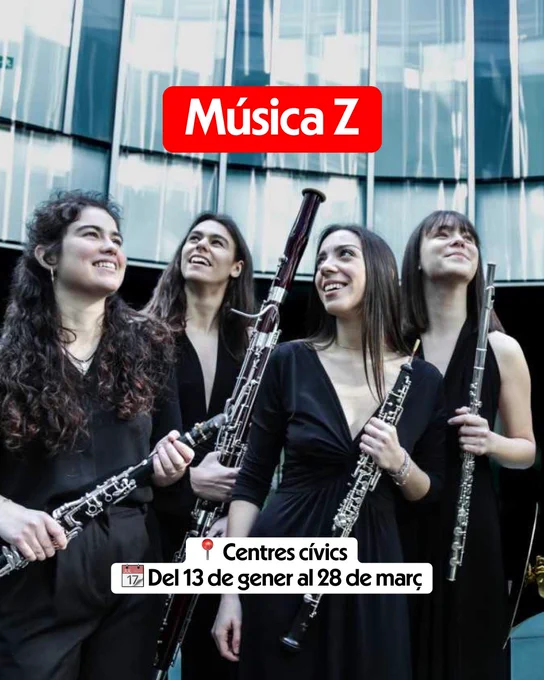 Música Z
Del 13 de gener al 28 de març
Centres cívics
