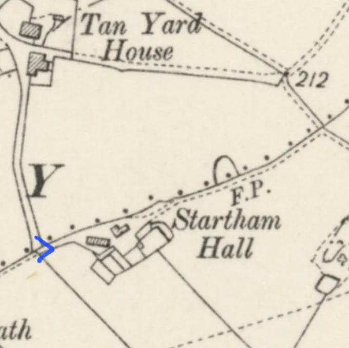 Detail from OS map from the turn of the 19th / 20th century, via National Library of Scotland. 