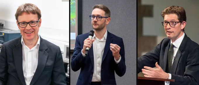 Left to right: Prof Douglas Paul, Chris Stark, Sir Ken McCallum.