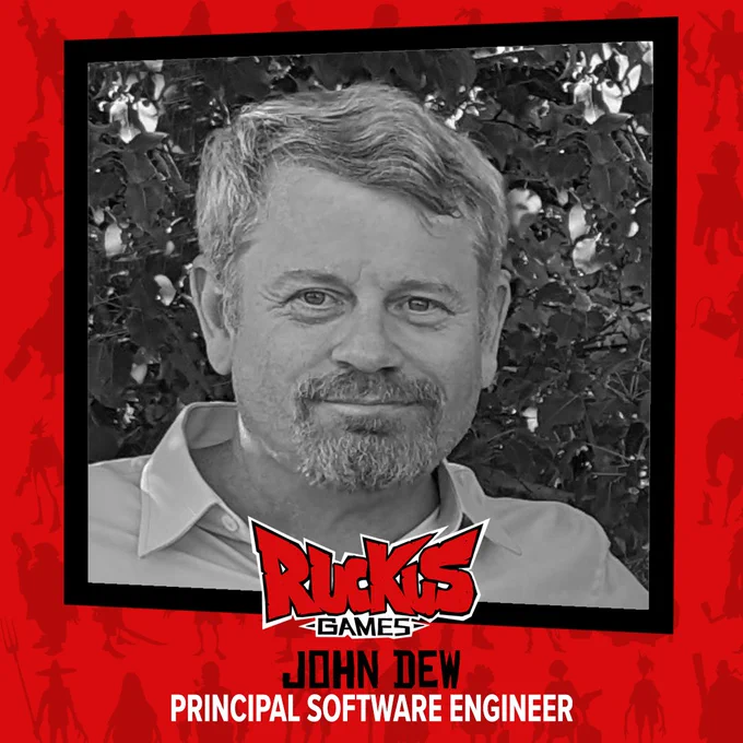 Headshot of Principal Software Engineer John Dew in black and white.