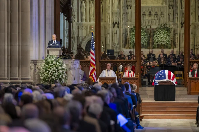 President Biden eulogizes President Jimmy Carter.