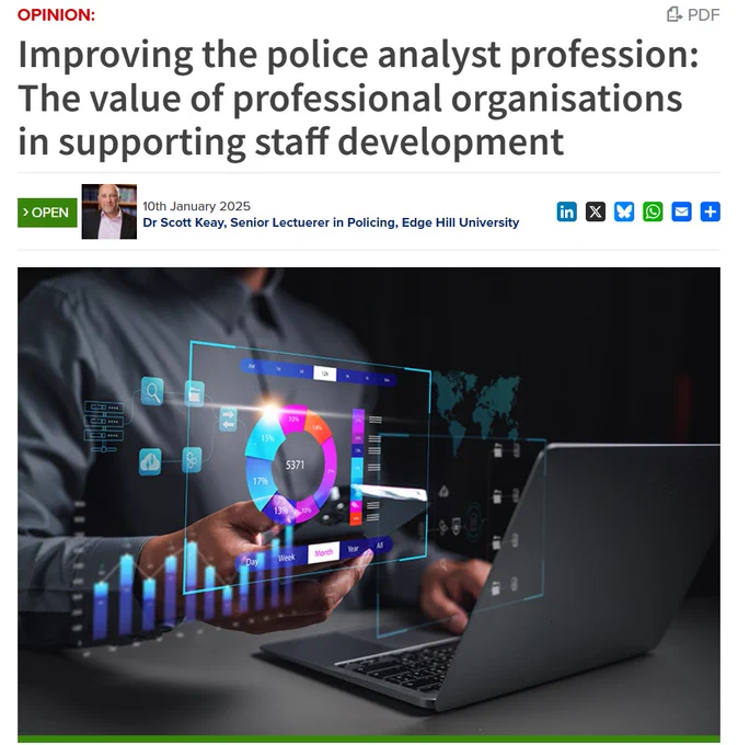 Improving the police analyst profession: The value of professional organisations in supporting staff development