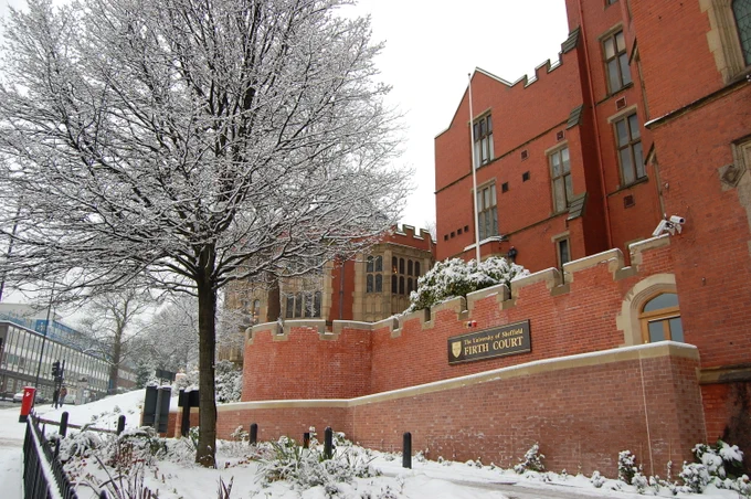 Firth Court in the snow