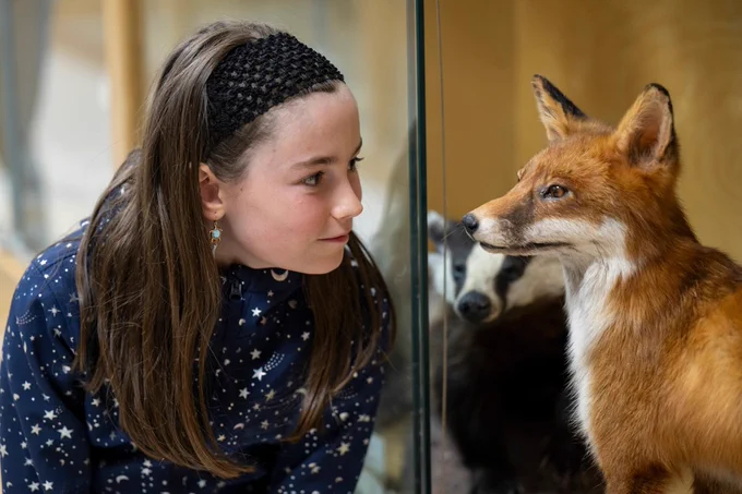 Visiting University of Galway’s ‘Dead Zoo’, is Hazel O’Connell, Scoil Éanna Bullaun, Co Galway. Photos – Credit Andrew Downes, XPOSURE
