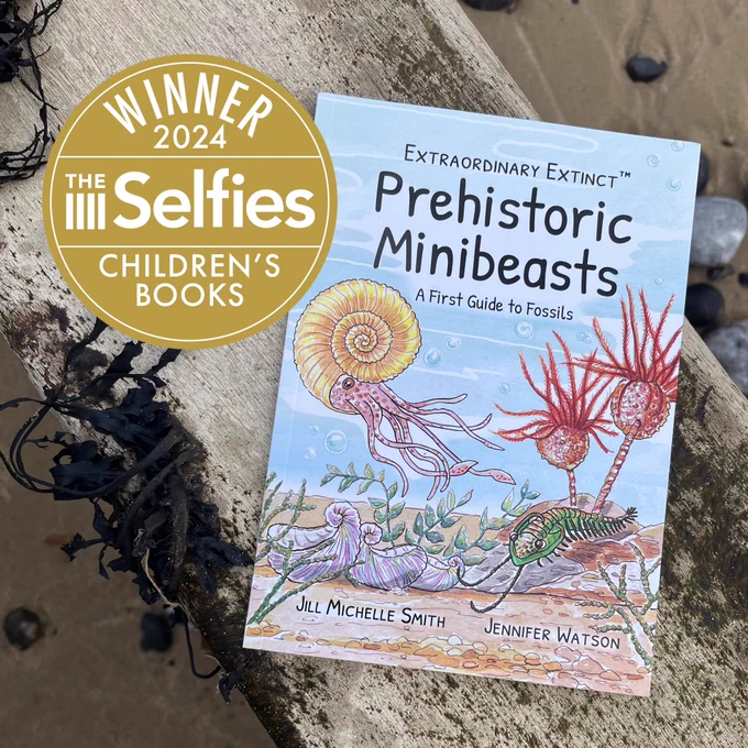 Award-winning Extraordinary Extinct™ Prehistoric Minibeasts: A First Guide to Fossils. ©Dodo and Dinosaur