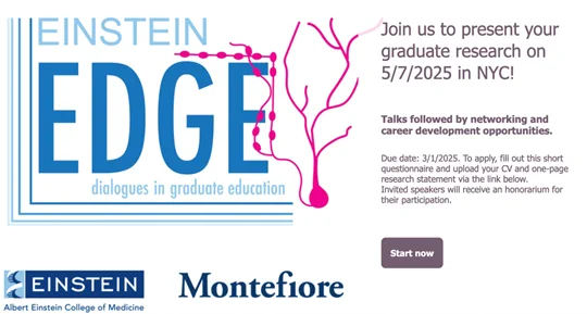 EDGE (Einstein Dialogues in Graduate Education) symposium for senior phd students.