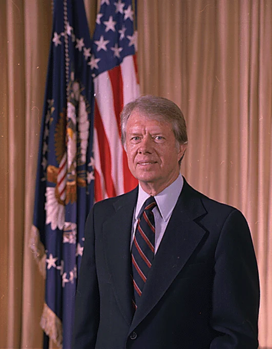 Official portrait of Jimmy Carter, May 1, 1978. NAID: 179156
