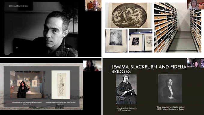 Four thumbnails from webinar recordings.