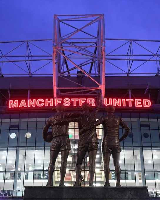 Statues outside Old Trafford