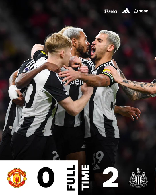 FULL-TIME | Manchester United 0 Newcastle United 2