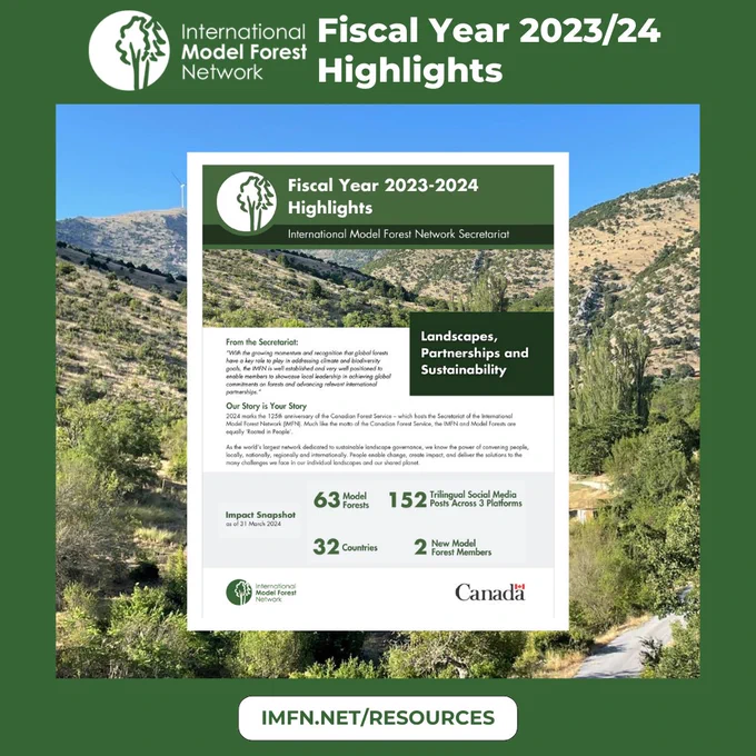 cover page for the imfn highlights report layered over a Mediterranean landscape.