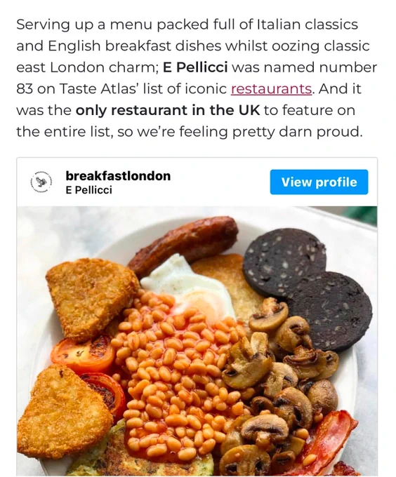 Wow !!!!!

Our 100  Year old family cafe is ranked in the worlds top 100 places to eat 

Wishing everyone a Happy and Healthy New Year

@Riscardo @iancesay @ianpuddick @joeflanagan1 @RealGaryWebster