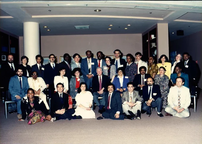 1989- 1990 Humphrey Fellows with President Jimmy Carter (center).