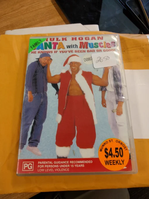 Hulk Hogan stars in... Santa with Muscles