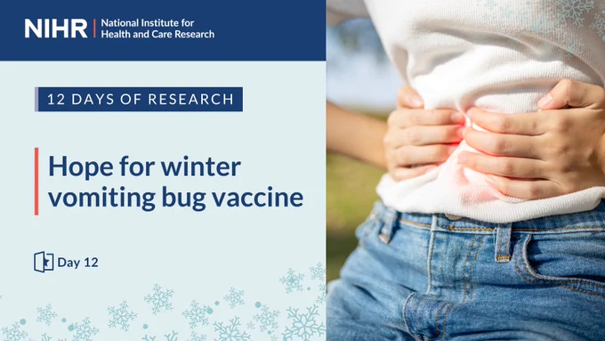 12 days of research, day twelve:
hope for winter vomiting bug vaccine