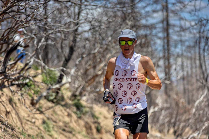 Chico State alumni Anthony Costales is running.
