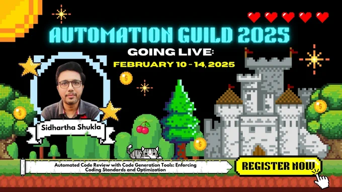 Automated Code Review with Code Generation Tools: Enforcing Coding Standards and Optimization by Sidhartha Shukla  for Automation Guild 2025  by Joe Colantonio