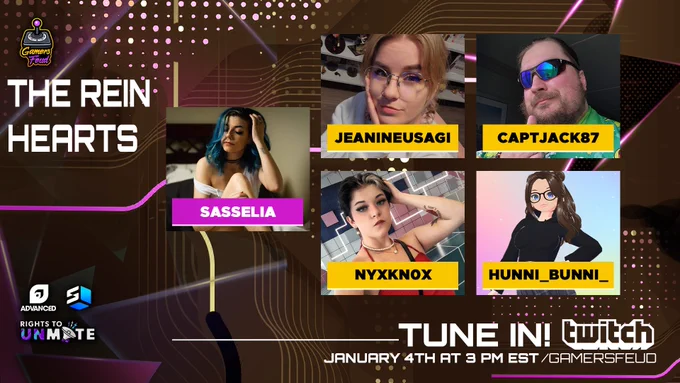 The Rein Hearts led by Sasselia featuring JeanineUsagi, CaptJack87, NyxKn0x, and Hunni_Bunni_