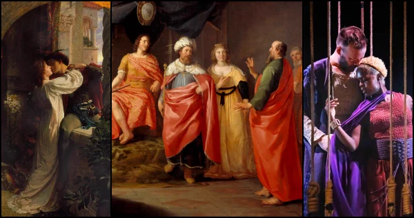 Center:  Hendrick Bloemaert  (1601/1602–1672)  
Paul before Festus, King Agrippa and Queen Bernice (1635)
Centraal Museum. Public domain via https://upload.wikimedia.org/wikipedia/commons/7/70/Paul_and_King_Agrippa_by_Hendrick_Bloemaert_Centraal_Museum_2570.jpg
