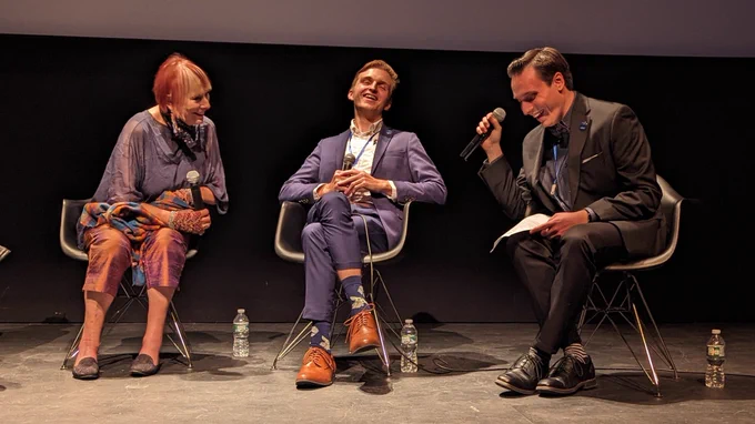 CalleyFan moderates a panel with Carty and Britt Allcroft at the “An Unlikely Fandom” screening.