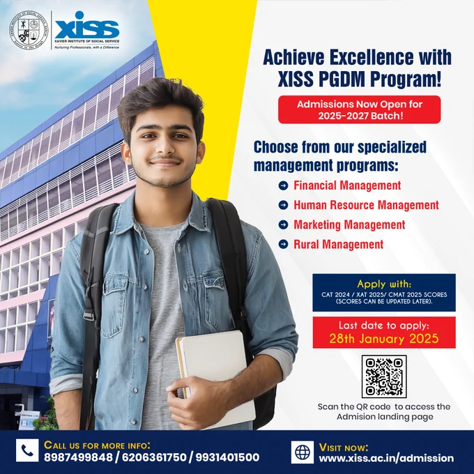 XISS PGDM Admissions are Open for 2025
